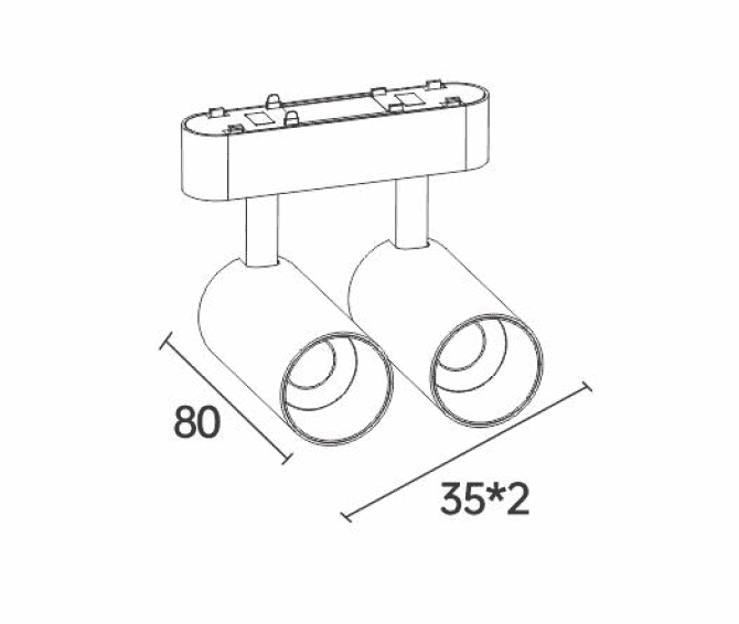 Ultra Thin Twin Spotlight - View 2