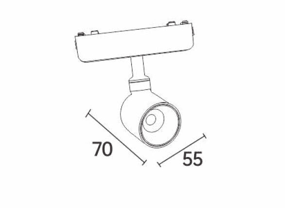 Ultra Thin Adjustable Bell Spotlight - View 2