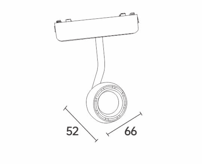 Ultra Thin Adjustable Ball Spotlight - View 2