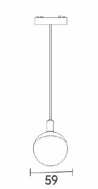 Ultra Thin Ball Pendant - View 2