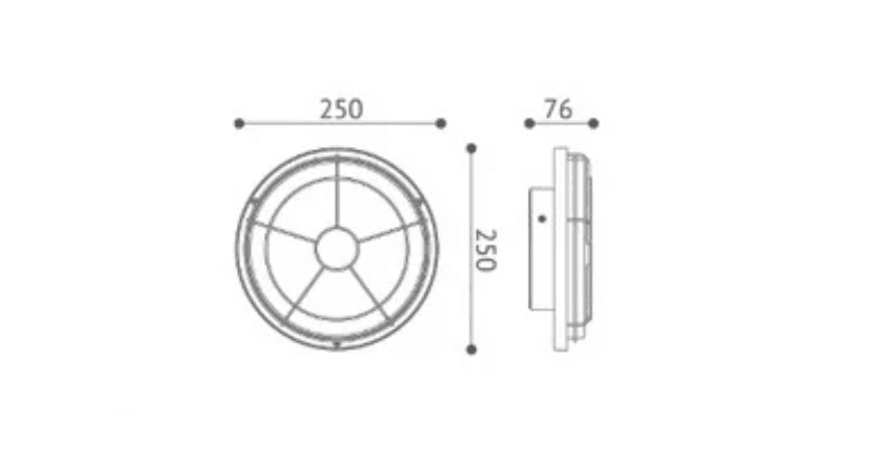 Stasis Shielded Wall Light - View 2