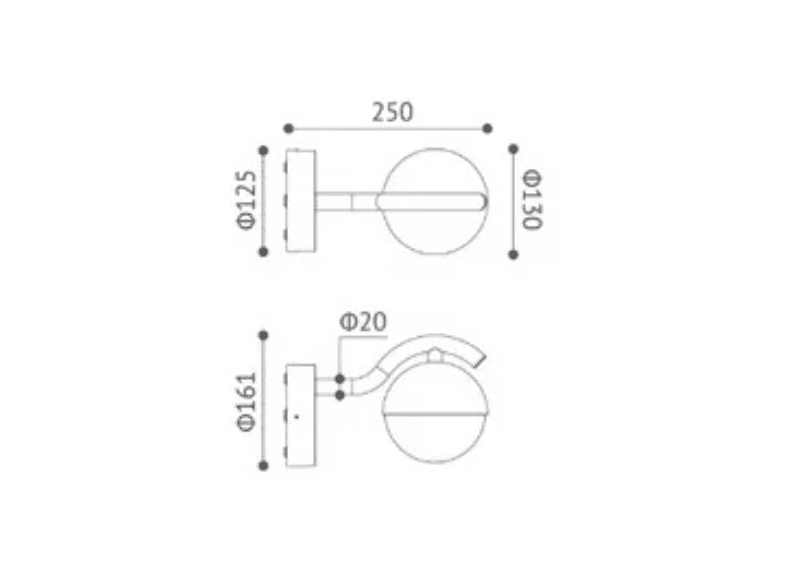 Procyon Wall Light - View 2