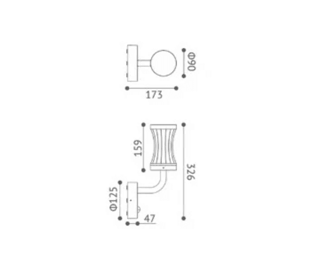 Cygnus Wall Light - View 2