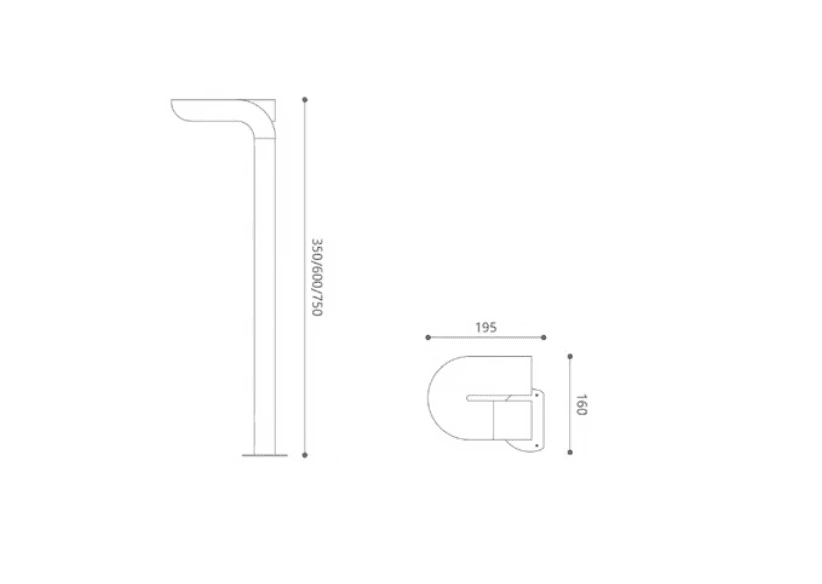 Vibrae Bollard - View 3